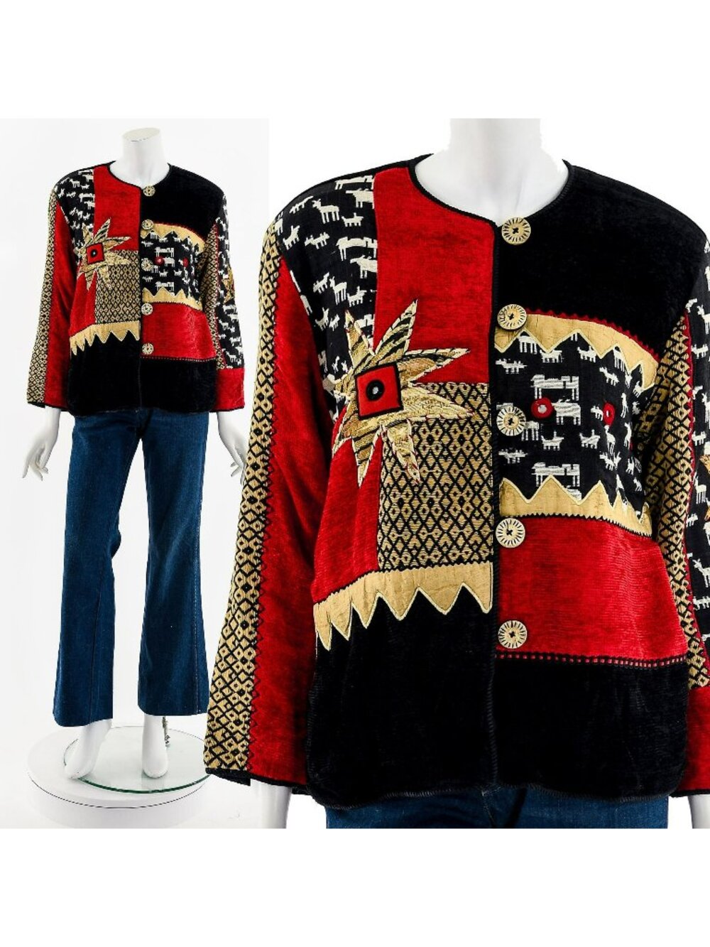 Textile Patchwork Wearable Art Jacket